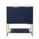 Option Navy Blue With Gold Feet