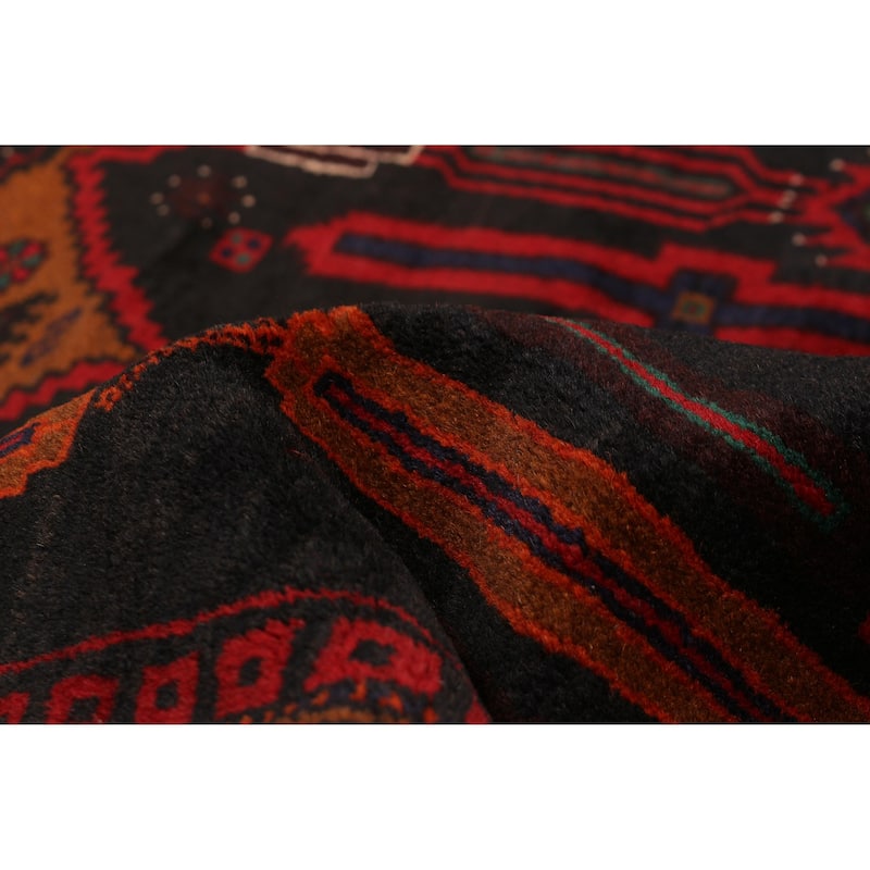 Teimani Black Rug 4'1" x 6'11" - 4'1 x 6'11