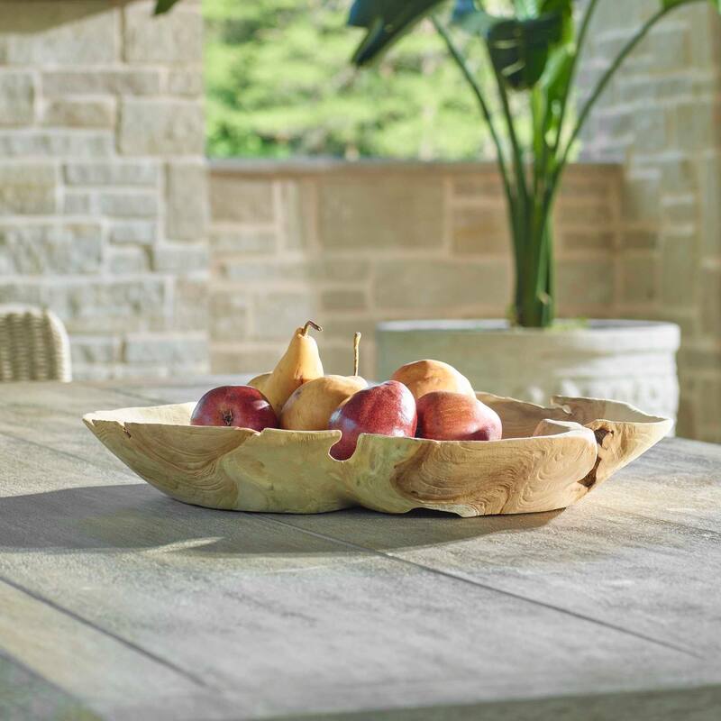 Uttermost Organic Embrace Outdoor Teak Bowl