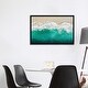 preview thumbnail 13 of 13, iCanvas "Teal Ocean Waves From Above I" by Maggie Olsen Framed