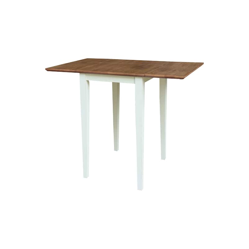 International Concepts Small Drop Leaf Shaker Style Dining Table - Hickory/Shell