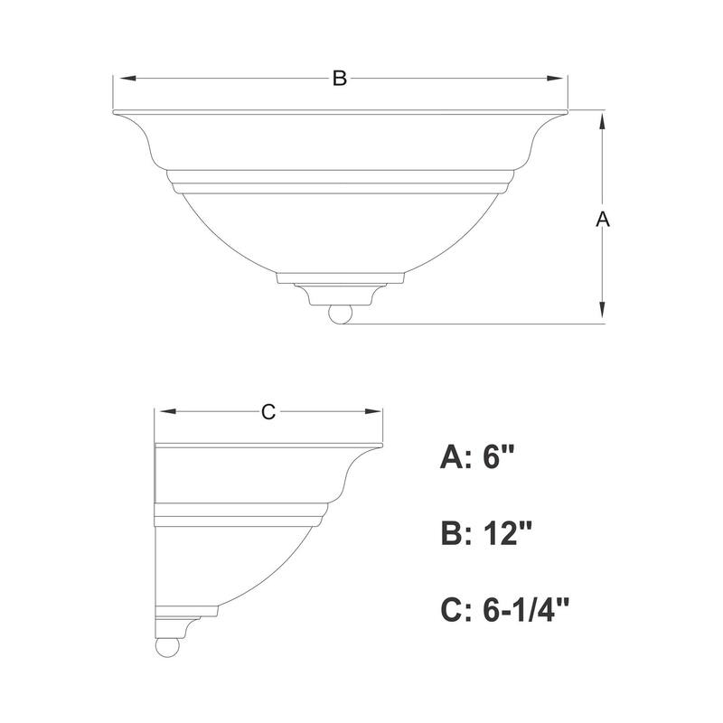 Wall Sconce - Bronze Finish, White Glass Shade - 1 Light Accent Lighting - 6