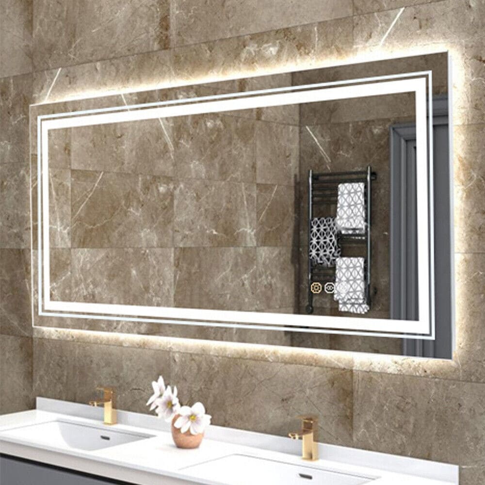 Large led vanity 2025 mirror