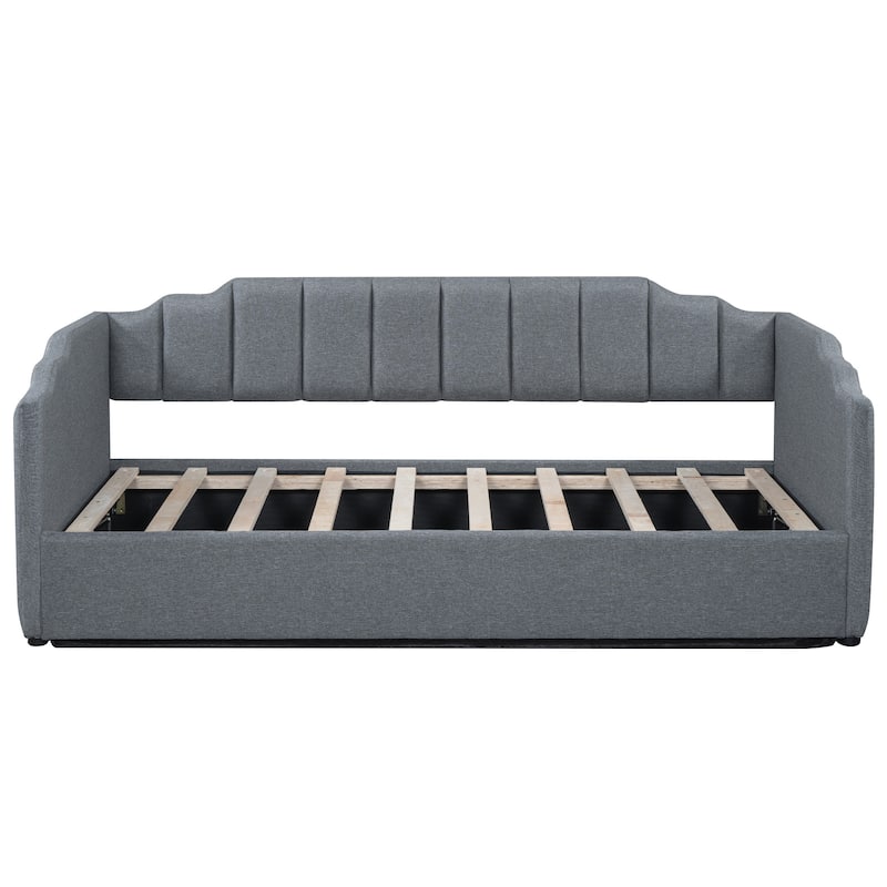 Modern Twin Size Upholstered Daybed with Underneath Storage for Bedroom