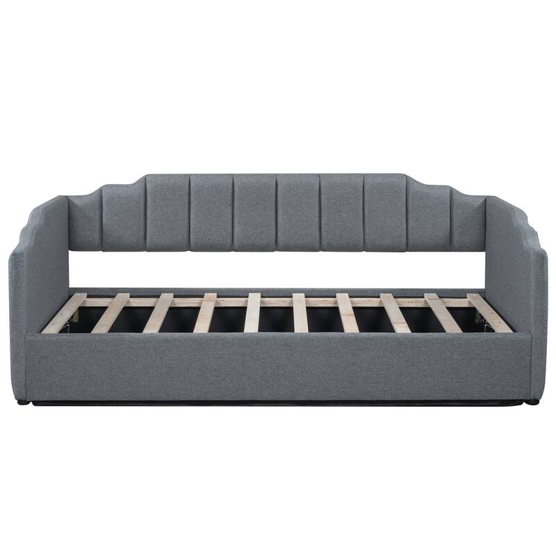 Nestfair Twin Size Upholstered Daybed with Underneath Storage