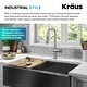 preview thumbnail 26 of 165, Kraus Urbix Industrial Solid Brass Kitchen Faucet