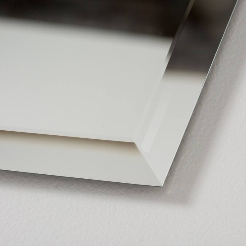 Century Clear Glass Modern Bathroom Mirror