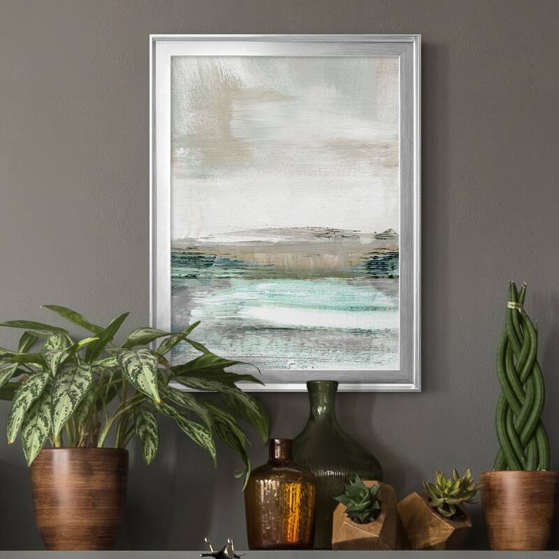 Summer Teal I Premium Framed Print - Ready to Hang