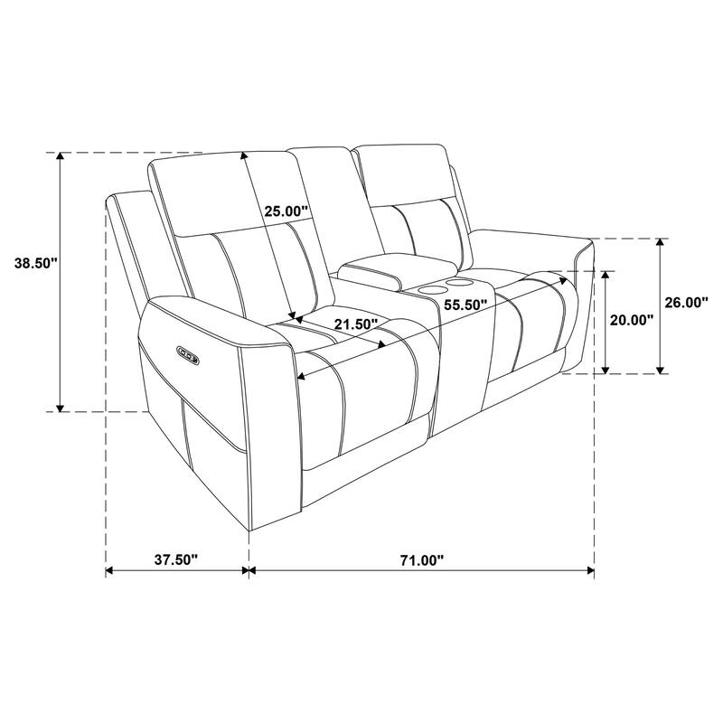 Kennett Chenille Power Reclining Sofa Set