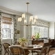 preview thumbnail 14 of 19, Mid-Century Modern Gold 6/8-Light French Chandelier Fabric Pendant Lights for Dining Room