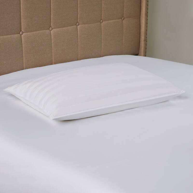 Extra-soft Damask Cotton/White Down Stomach Sleeper Pillow