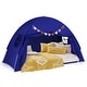 preview thumbnail 3 of 28, Gymax Twin Full Size Bed Tent w/2 Windows Flags for Boys & Girls Aged Navy