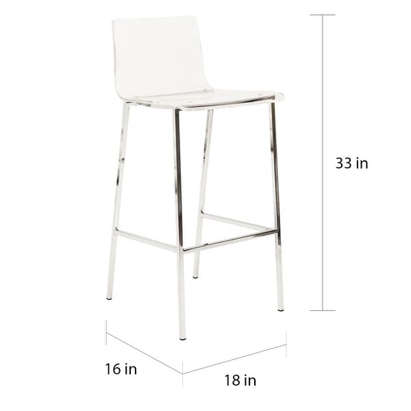 Miles clear acrylic deals bar stools