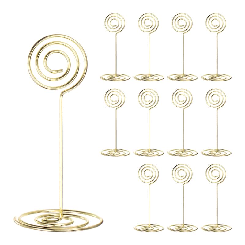 12pcs Table Number Holders 85mm Tall 40mm Base Width Circle