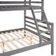 preview thumbnail 10 of 19, Twin over Full Bunk Bed with Ladder,Wooden Bunk Bed with High Guardrail and Ladder for Kids, Teens, Dorm Rooms, and Guest Rooms