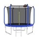 preview thumbnail 6 of 6, 8 ft. Round Outdoor Trampoline with Enclosure Net and Basketball Hoop