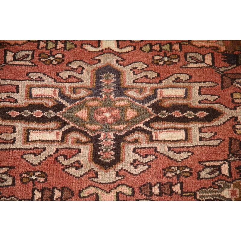 Gharajeh Persian Vintage Area Rug Hand-Knotted Wool Carpet - 2'6"x 6'1"