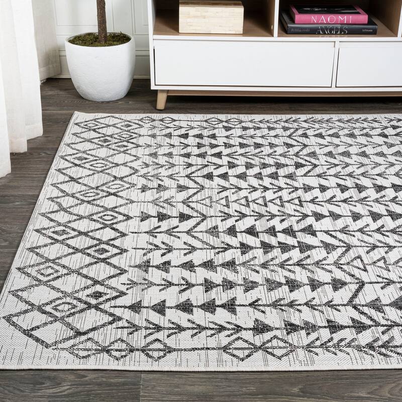JONATHAN Y Sukie Bohemian Geometric Indoor/Outdoor Area Rug