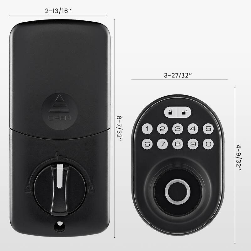 Smart Lock with Fingerprint and Hidden Keypad