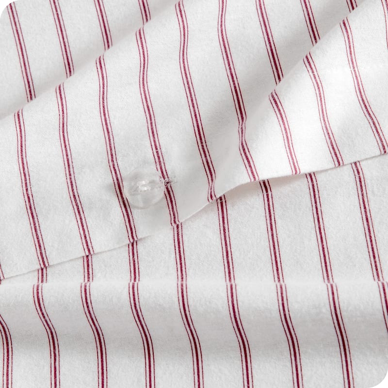 Bare Home Cotton Flannel Duvet Cover and Sham Set