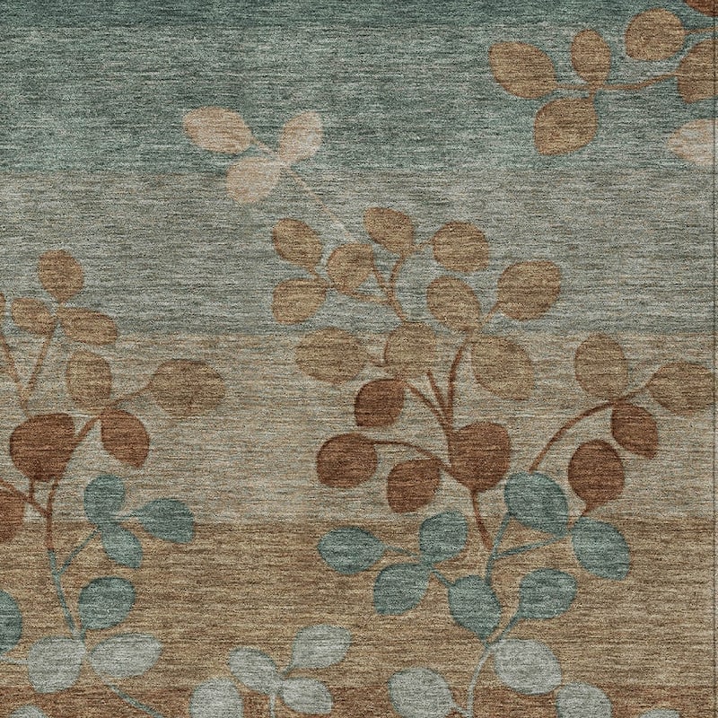 HomeRoots Floral Transitional Rectangle Outdoor Rug