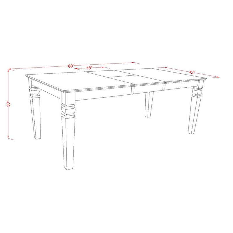 HomeStock 5-Piece Buttermilk and Cherry Finish Solid Wood Top Dining Table with 4 Chairs with Lattice Back