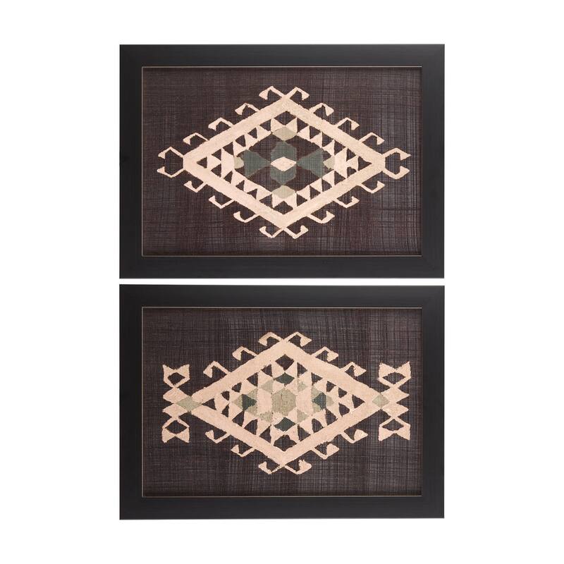 Brown Tapestry V Framed Art Print