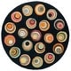 preview thumbnail 23 of 37, SAFAVIEH Handmade Soho Evalinde N.Z. Wool Rug 6' Round - Black/Multi - Round