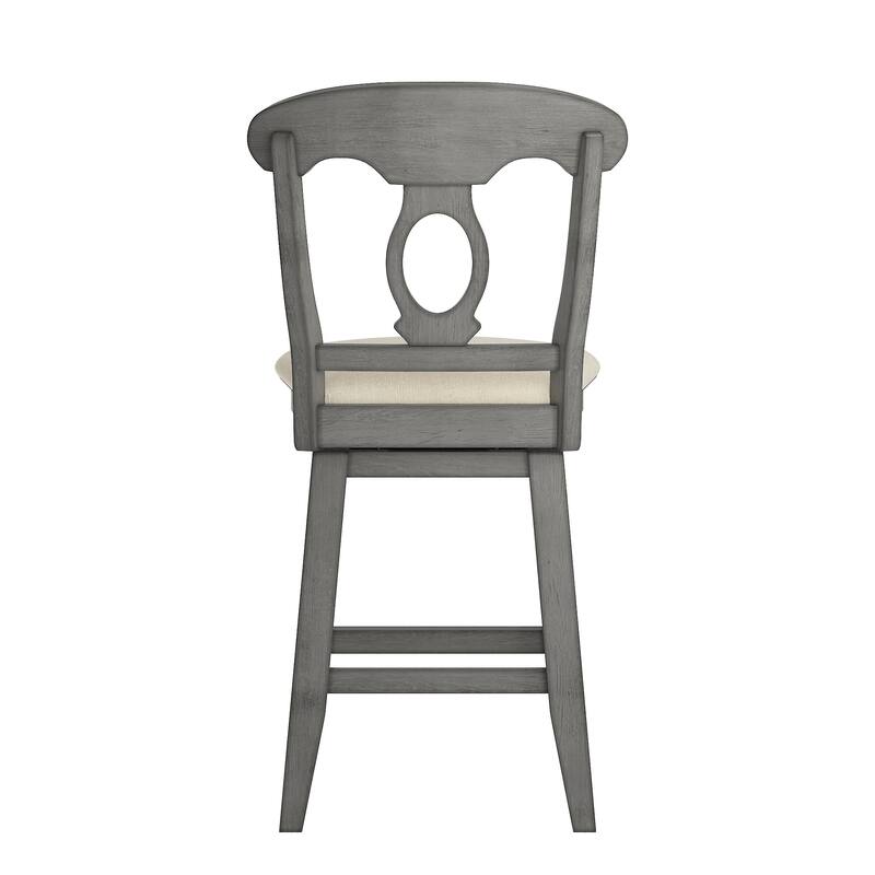 Eleanor Napoleon Back Wood Swivel Chair by iNSPIRE Q Classic