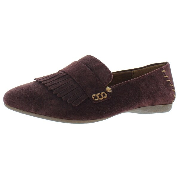 born suede loafers