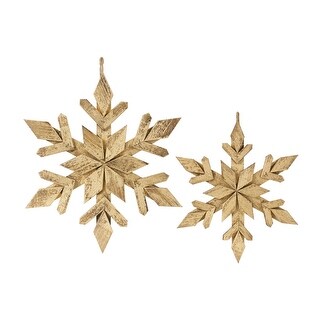 Wood Bead Snowflake Ornament (Set of 12) main image 1