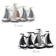 preview thumbnail 13 of 15, Adeco 3D Metal Ship Wall Decoration Sailboat Wall Sculpture