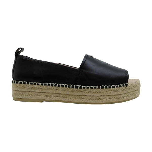 peep toe espadrille flats