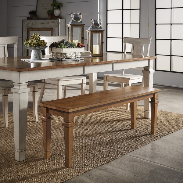 Elena Solid Wood Dining Bench by iNSPIRE Q Classic. Opens flyout.