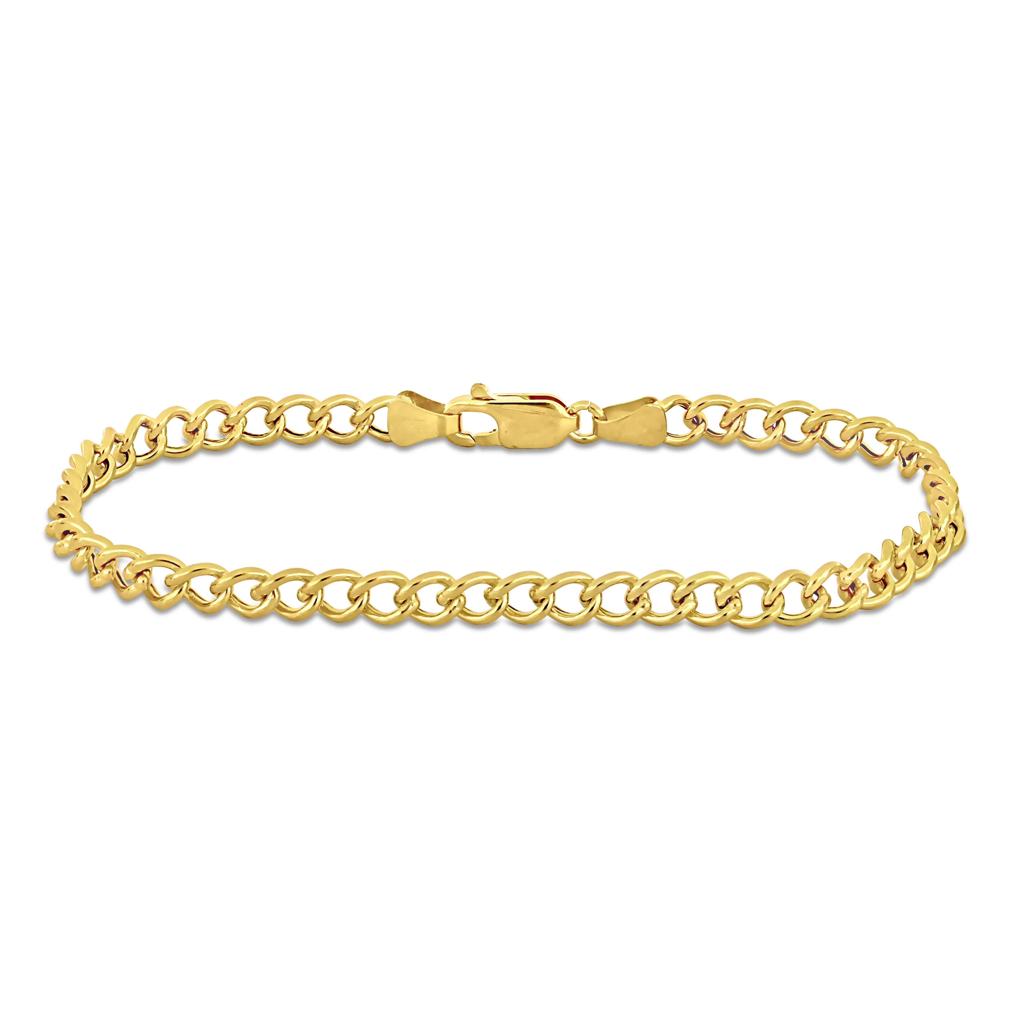 Miadora 4.1mm Curb Chain Bracelet in 14k Yellow Gold - 7.5 in