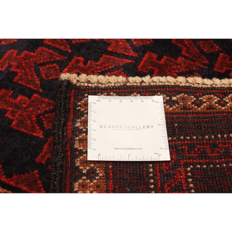Teimani Burgundy Rug 3'1" x 5'1" - 3'1 x 5'1