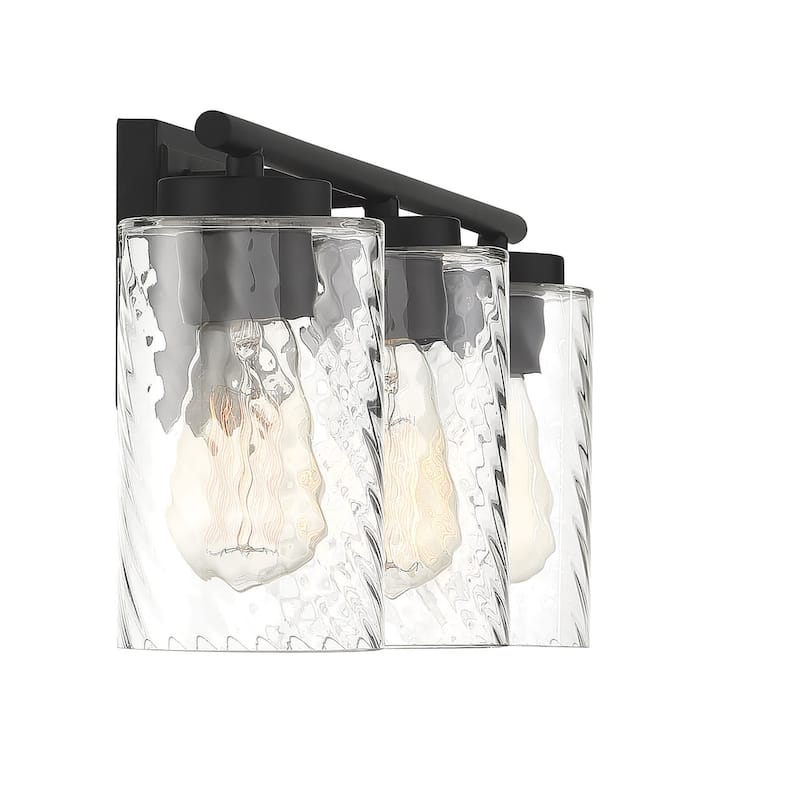 Meridian M80038 3 Light 24" Wide Bathroom Vanity Light with Swirl