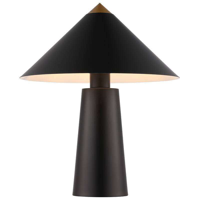 SAFAVIEH Lighting Ziyba 17" Modern & Contemporary Table Lamp - 14" W x 14" D x 17" H - 14Wx14Dx17H