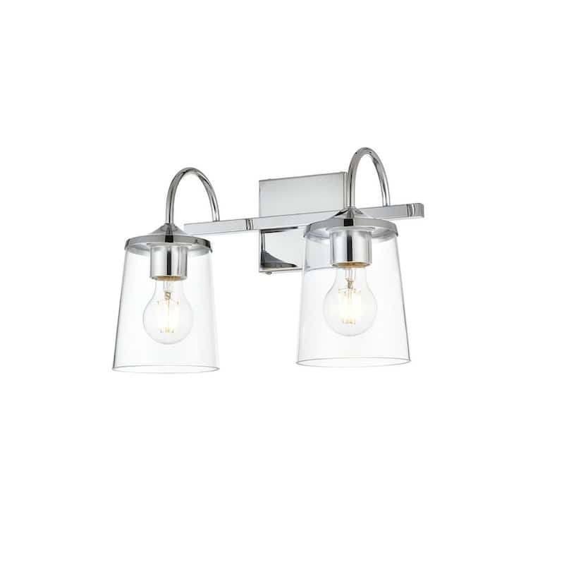 Avant 1 Light Black and Clear Bath Sconce