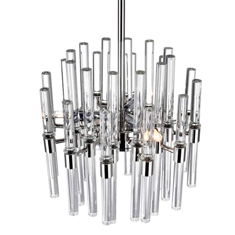 Miroir 6 Light Mini Chandelier With Polished Nickel Finish - Polished Nickel