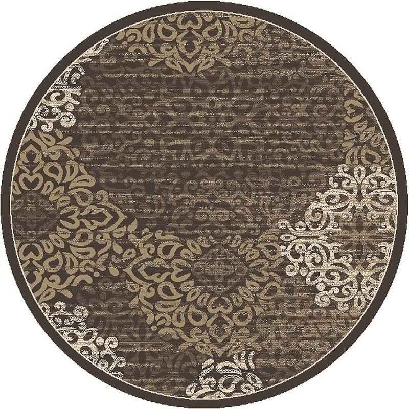 Admire Home Living Plaza Modern Abstract Damask Pattern Area Rug