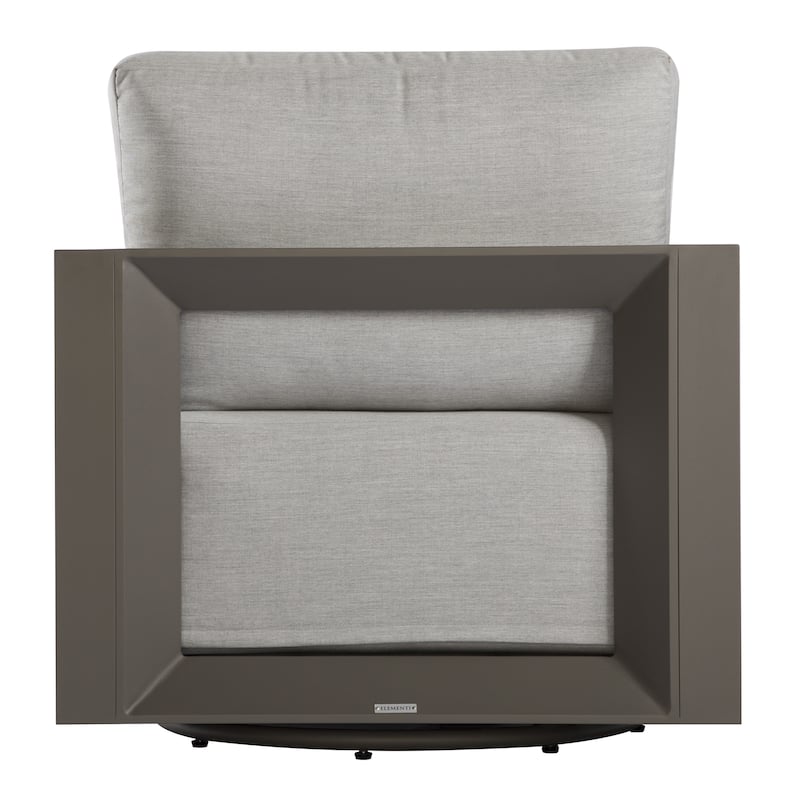 Elementi Newport Outdoor Aluminum Swivel Chair with Sunbrella® Cushions