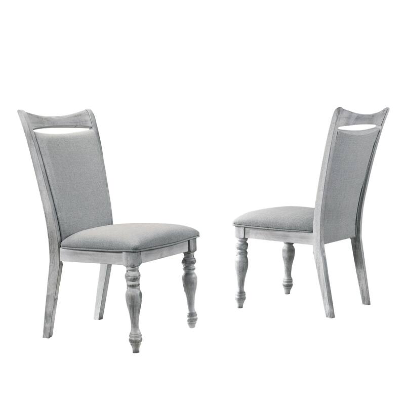 Modern 2 Piece Soft Padded Swivel Leg Dining Chair with Cushions, Backrests for Dining Rooms Kitchens Bedrooms Living Rooms