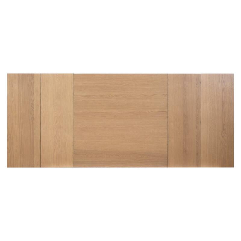 7-Piece Set, 58-82" Extendable Dining Table with 6 Upholstered Dining Chairs