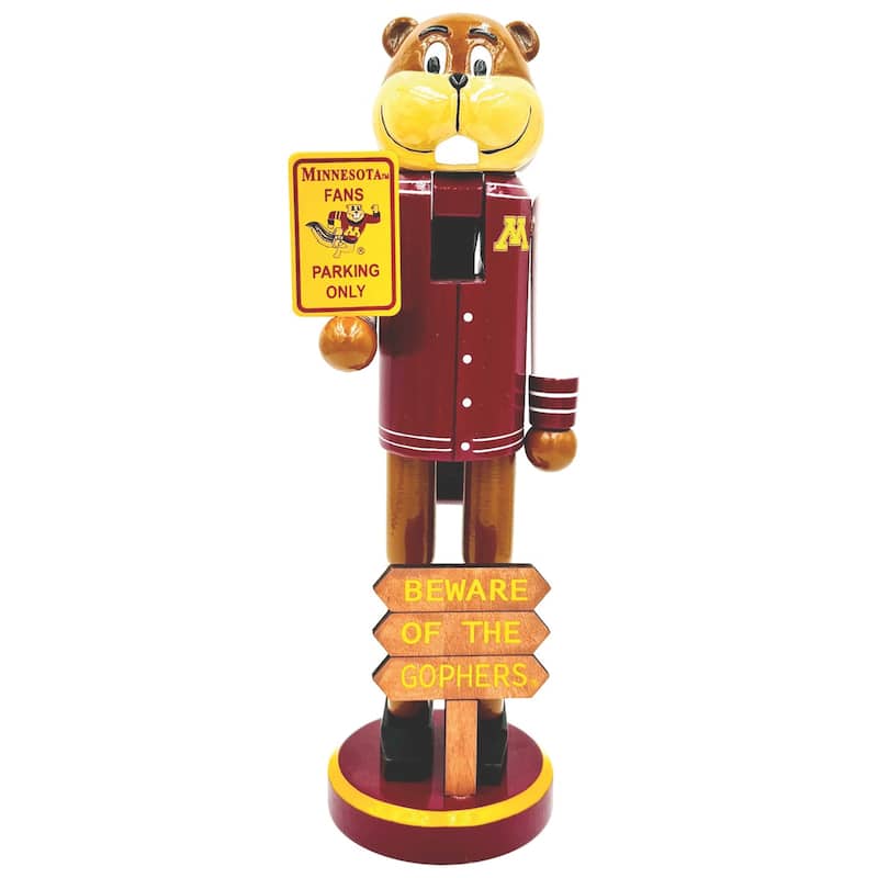 12" Minnesota Beware of the Gophers Nutcracker