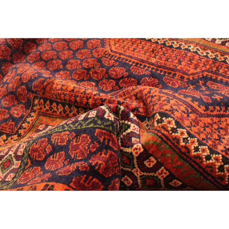 ECARPETGALLERY Hand-knotted Teimani Dark Navy Wool Rug - 2'11 x 4'7