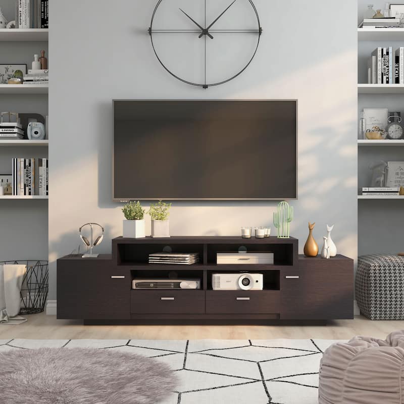Merc Contemporary Multi-functional Storage TV Console by Furniture of America