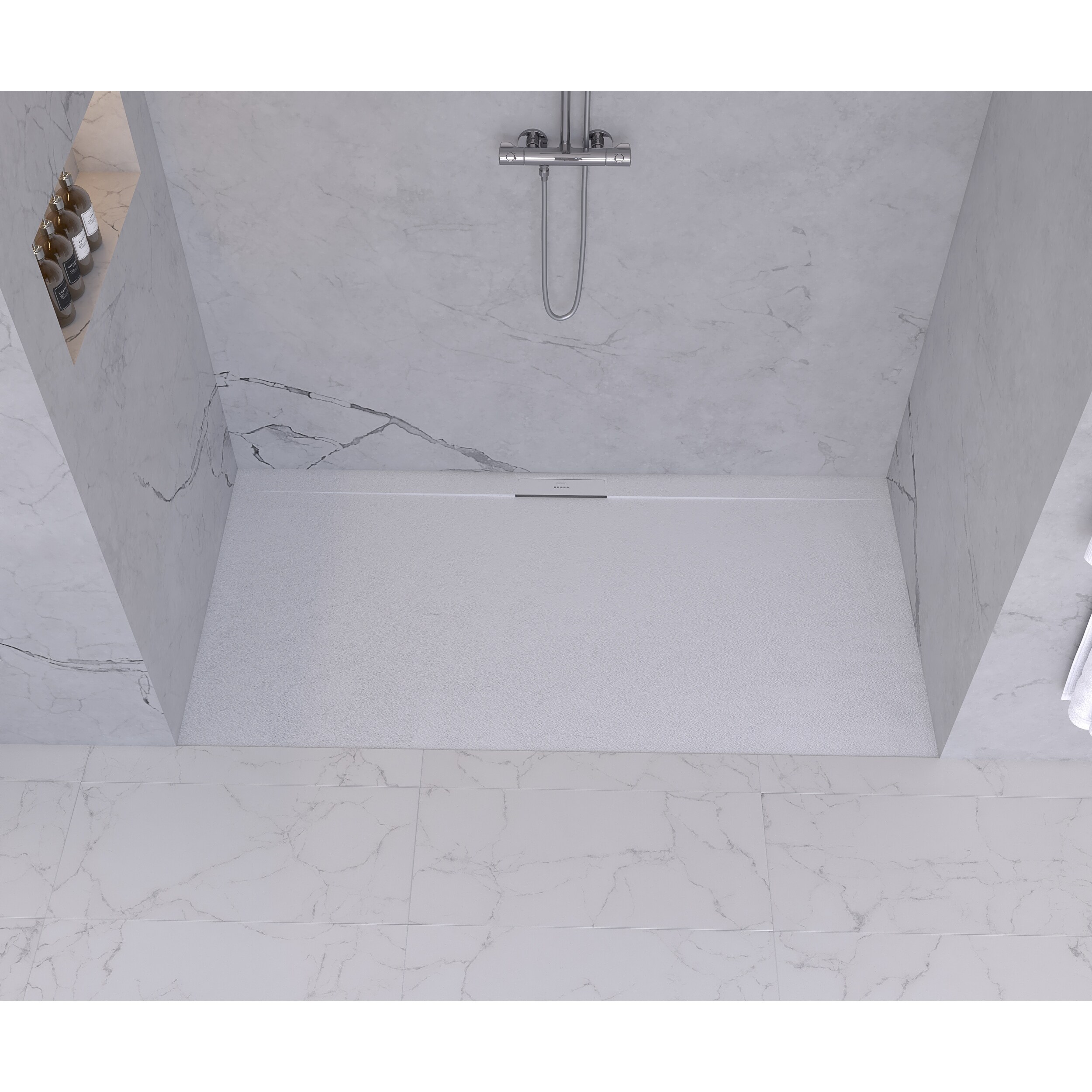 solid surface shower pans