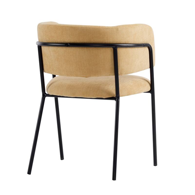 Nest Upholstered Arm Dining Chair by Christopher Knight Home