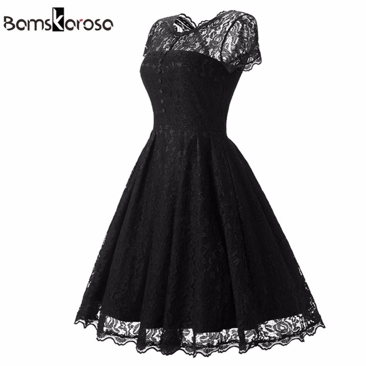 Shop Bamskarosa Hot Sale Womens Summer Lace Dress 2017 Vintage O